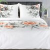 Dupla ágynemű DIVA 23 | fehér/narancs 220 x 200 cm 0