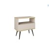 Bijou éjjeliszekrény s54 bézs fekete lábakkal
