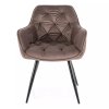 étkezőszék cseresznye bársony cappuccino2