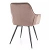 étkezőszék cseresznye bársony cappuccino1