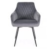 étkezőszék marlo bársonyszürke2