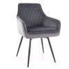 étkezőszék marlo bársonyszürke