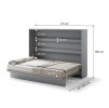 összecsukható ágy ágy koncepció bc 04 grey3