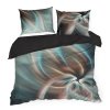 PRISMA franciaágynemű | szürke/türkiz 220 x 200 cm 1