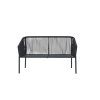 design kerti ülés jensen fekete pad
