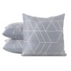 Párnahuzat GEO 02 | szürke/bézs 40 x 40 cm 1