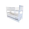 LAXA gyerek fehér emeletes ágy