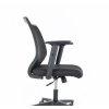 Kiváló minőségű irodai szék Q320R fekete szürke állítható karfákkal