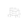 HOPE éjjeliszekrény 2s méret