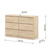 praktikus-komód-maja-120-s6-tölgyfa-cremona-méretek