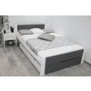 kényelmes és praktikus ágy LEA szürkefehér 80x200 cm
