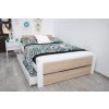 egyszemélyes ágy Lea fehér sonoma tölgyfa 80x200 cm fiókkal