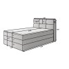 Kasped boxspring ágy 120x200cm méretek