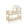 Montessori emeletes ágy Kacper 90x190cm fehér b fenyő gyerekszobába