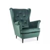 modern karosszék LADY VELVET, zöld 78