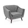 időtlen fotel MOLLY VELVET 1, szürke színben 14