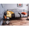 Ellenállhatatlan fekete fém ágy BIRMA