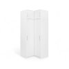 Bali sarokszekrény, fehér, bővíthető