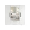 MAXIONE fehér ruhásszekrény SZ4D2SZ kiváló minőségű