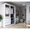 HAIDAR gardrób fehér 140 modern