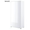 Zárt éjjeliszekrény fehér fényes Lenart BED CONCEPT BC-20