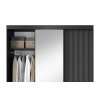 PRESCCO III 180 ruhásszekrény | tükörrel, polcokkal és ruhaakasztó rúddal