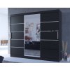 salto250 fekete szekrény tükörrel