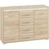praktikus komód joe14 tölgy sonoma fehér