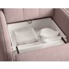 LAINE kanapéágy rózsaszín részletekkel tárolóhely