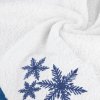 Karácsonyi törölköző carol 01 fehér kék hópehely