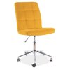 Kiváló irodai szék Q 020 VELVET, narancssárga színben