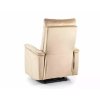 a NEPTUN VELVET relaxációs fotel háttámlája, bézs színben