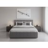 modern monaco franciaágy összecsukható magassággal, szürke színben a hálószobában