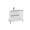 NINO fehér mosdószekrény Á90 láva