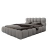 designer kárpitozott ágy Boston Quelle 92 szürke