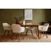 Olivia bézs színű dizájner étkezőszék az étkezőben