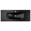 kerámia mosogató SKY1 120 cm fekete matt felülnézet