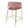 modern bárszék delta rózsaszín hátulról