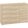 praktikus komód joe 12, tölgy sonoma kivitelben