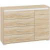 praktikus komód joe 12, tölgy sonoma fehér megjelenésben