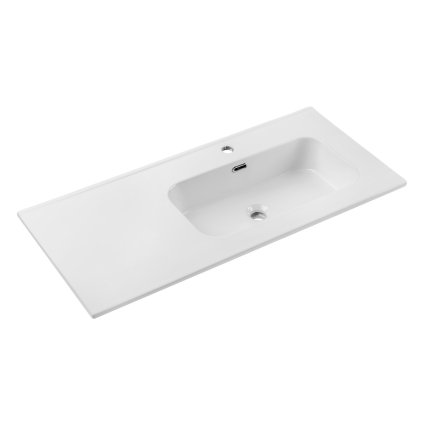 chiuvetă ceramică GO2 100 cm dreapta