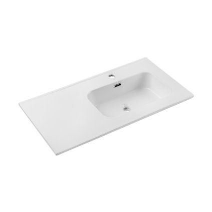 chiuvetă ceramică GO2 90 cm dreapta