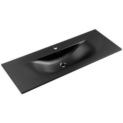 Lavoar ceramic SKY1 120 cm negru mat