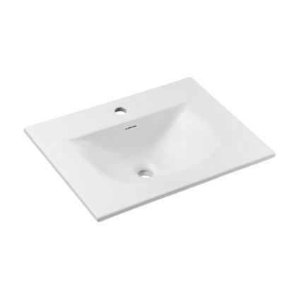 chiuvetă ceramică sky 1 60 cm alb mat