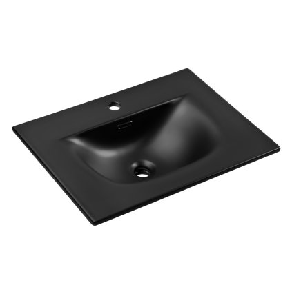 Lavoar ceramic SKY1 60 cm negru mat