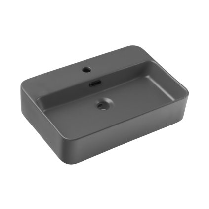 chiuvetă ceramică TRUST 2 gri închis