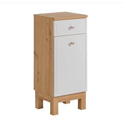 Dulap de baie SAMOA WHITE 810 cu picioare înalte