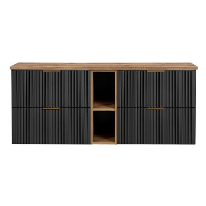 Dulap de baie cu blat Adel Black D140 1