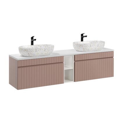 Dulap de baie cu lavoar și blat iconic rose du180