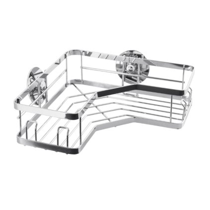 raft de colț pentru baie cromat